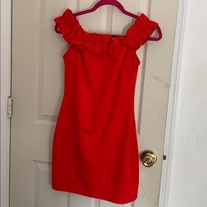 F21 red cocktail dress